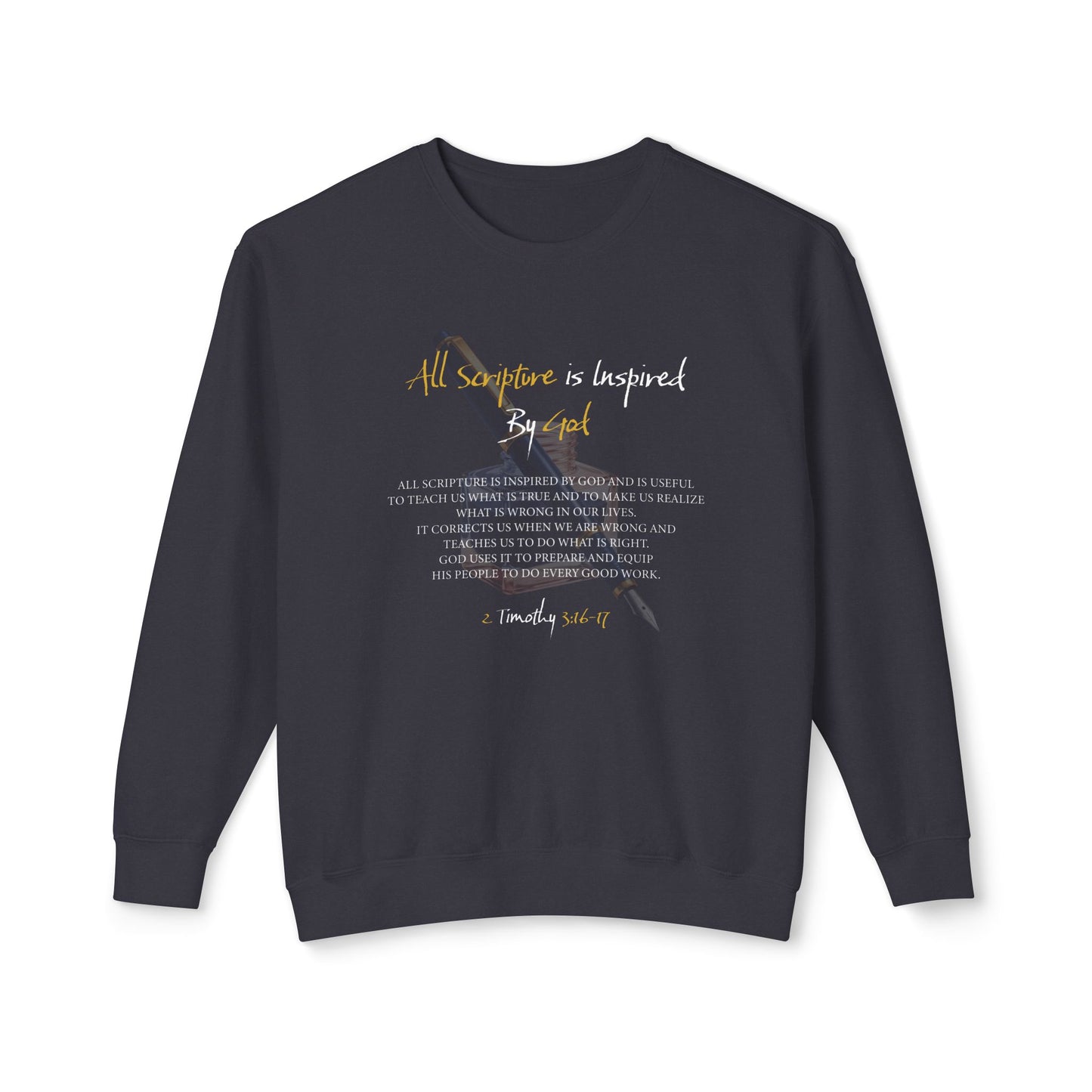 All Scriptures Are Inspired By God T-Shirt — Faith-Based Scripture Sweatshirt