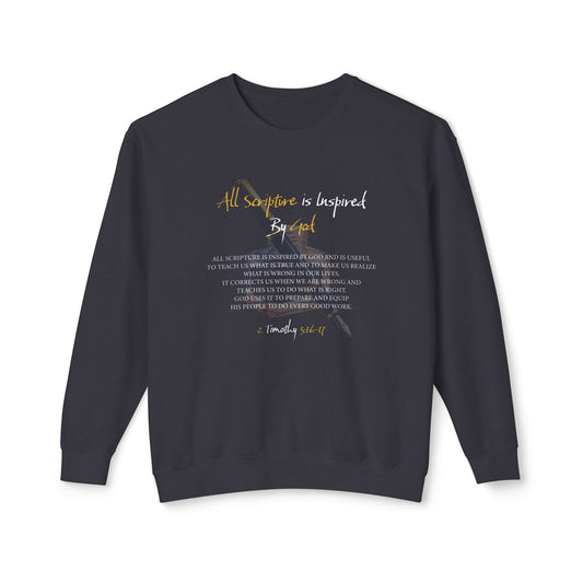 All Scriptures Are Inspired By God T-Shirt — Faith-Based Scripture Sweatshirt