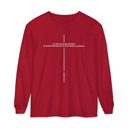Buen Pastor T-shirt — Juan 10:11 'Yo Soy el Buen Pastor' Christian Long Sleeve Tee