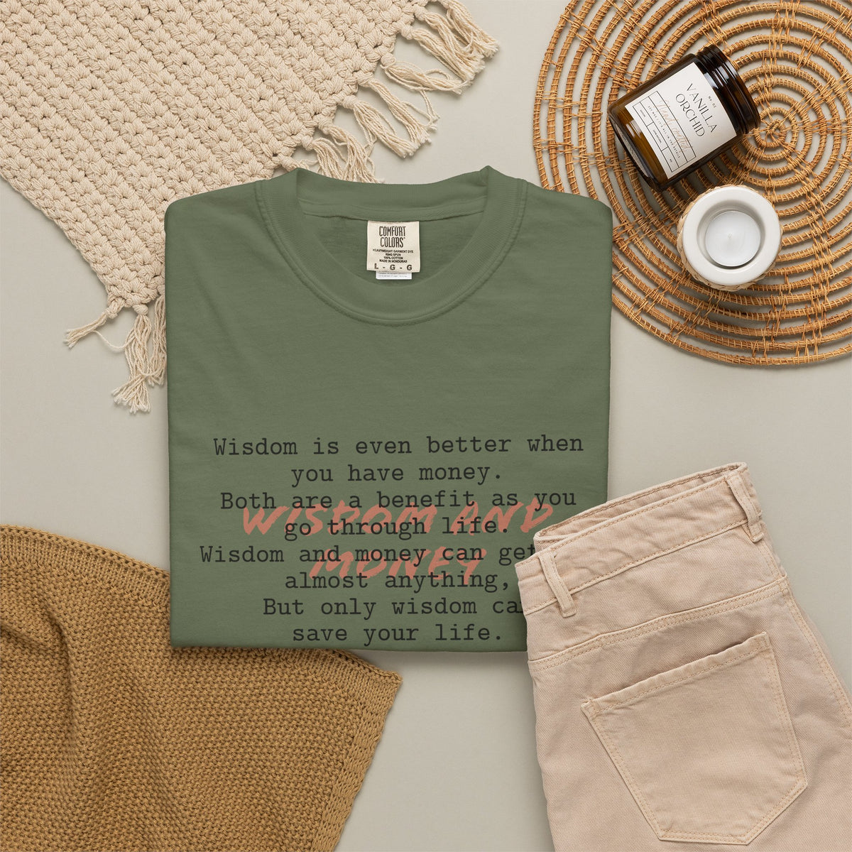 Biblical Wisdom T-Shirt — "Wisdom & Truth" Ecclesiastes 7:11 Scripture Tee
