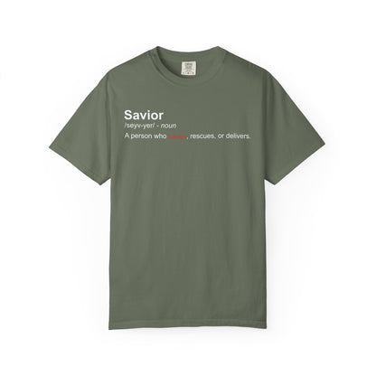 Savior Definition T-Shirt — 'Savior' Dictionary-Style Graphic Tee