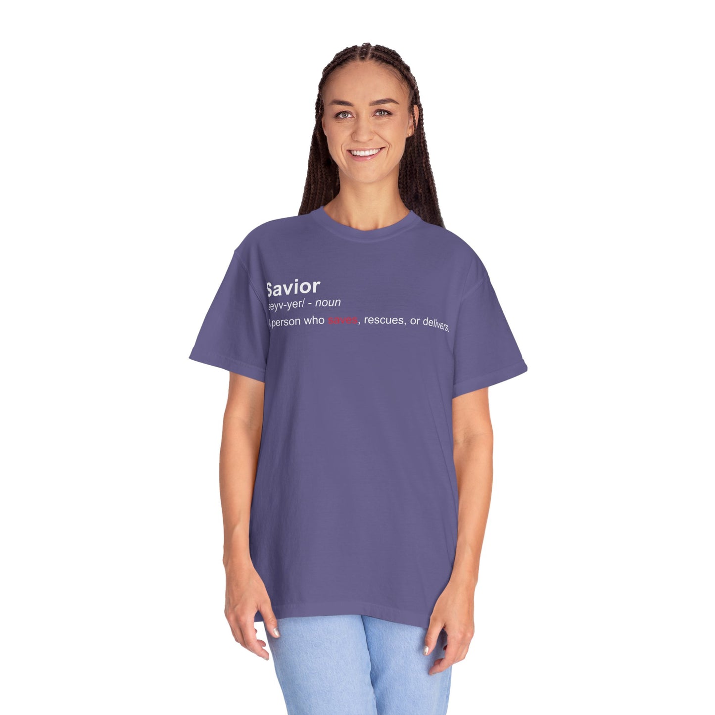 Savior Definition T-Shirt — 'Savior' Dictionary-Style Graphic Tee