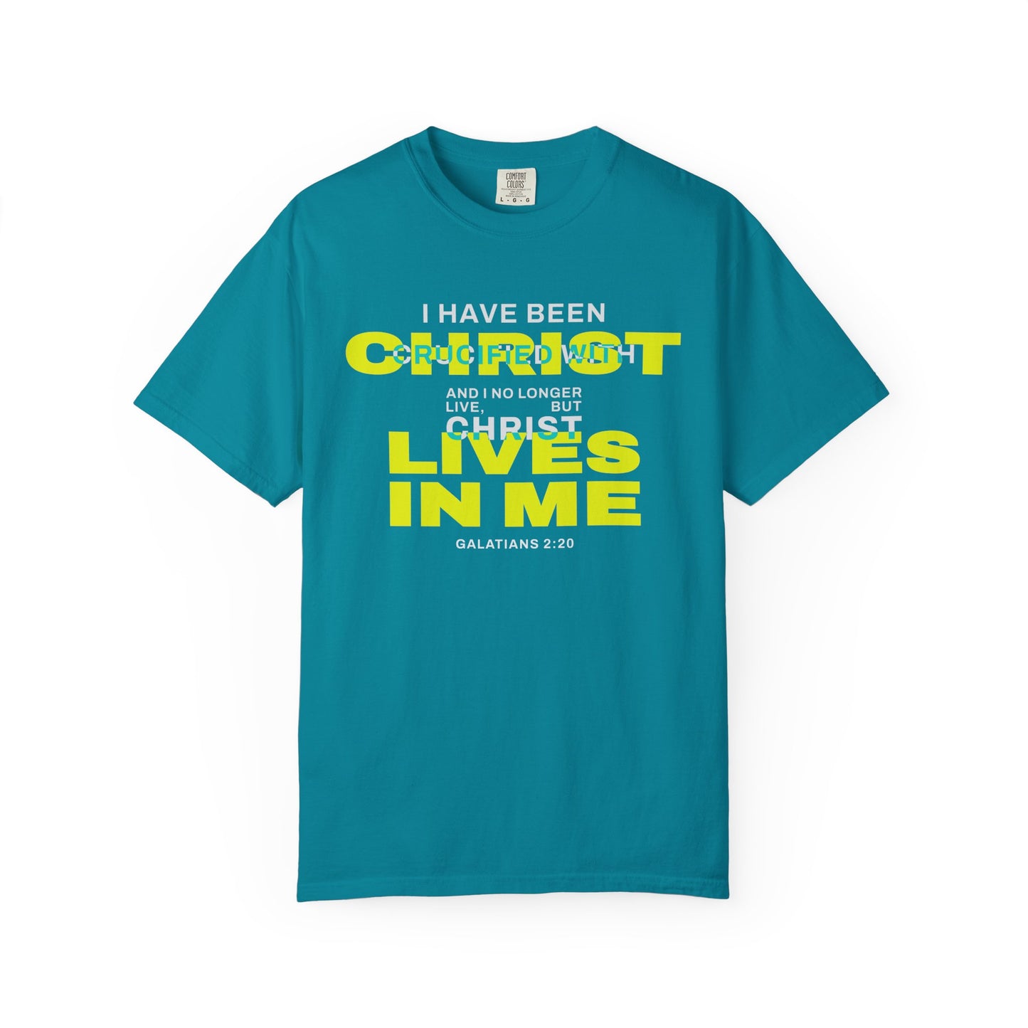 I have been Crucified with Christ "Galatians 2:20" YELLOW 100% Cotton T-Shirt