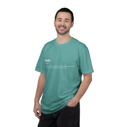 Faith Definition 100% Cotton T-Shirt — Inspirational Scripture Tee
