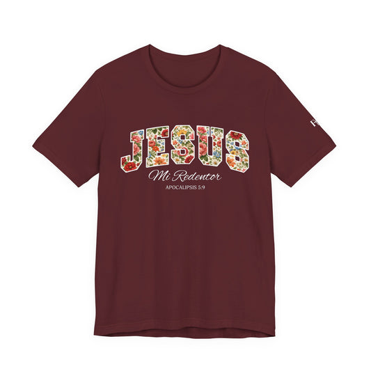 Jesus Mi Redentor Floral Graphic Tee