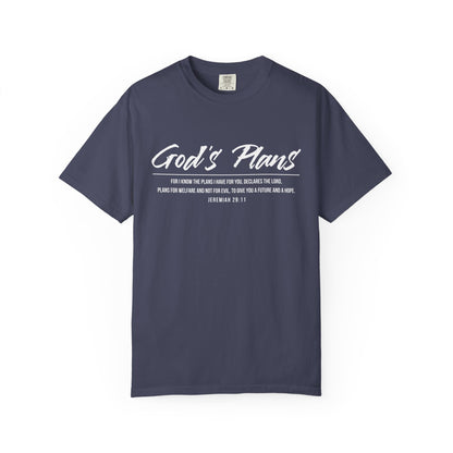 Jeremiah 29:11 'God's Plans 100% Cotton T-Shirt — Inspirational Faith Tee