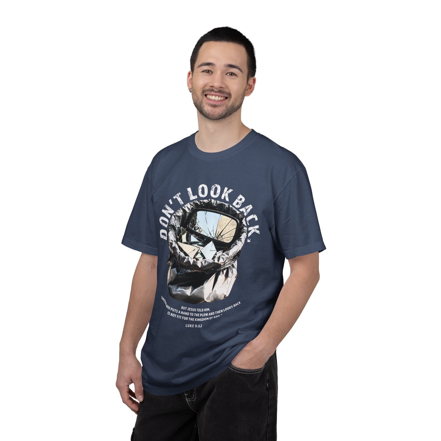 Don't Look Back Luke 9:62 T-Shirt — Inspirational Bible Verse Tee