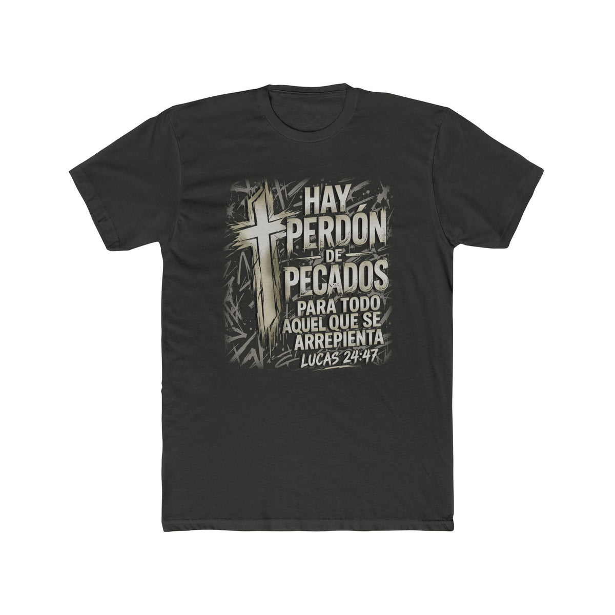 Biblical Spanish Tee — "Hay Perdon de Pecados" (Lucas 24:47)