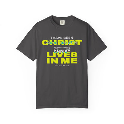 I have been Crucified with Christ "Galatians 2:20" YELLOW 100% Cotton T-Shirt