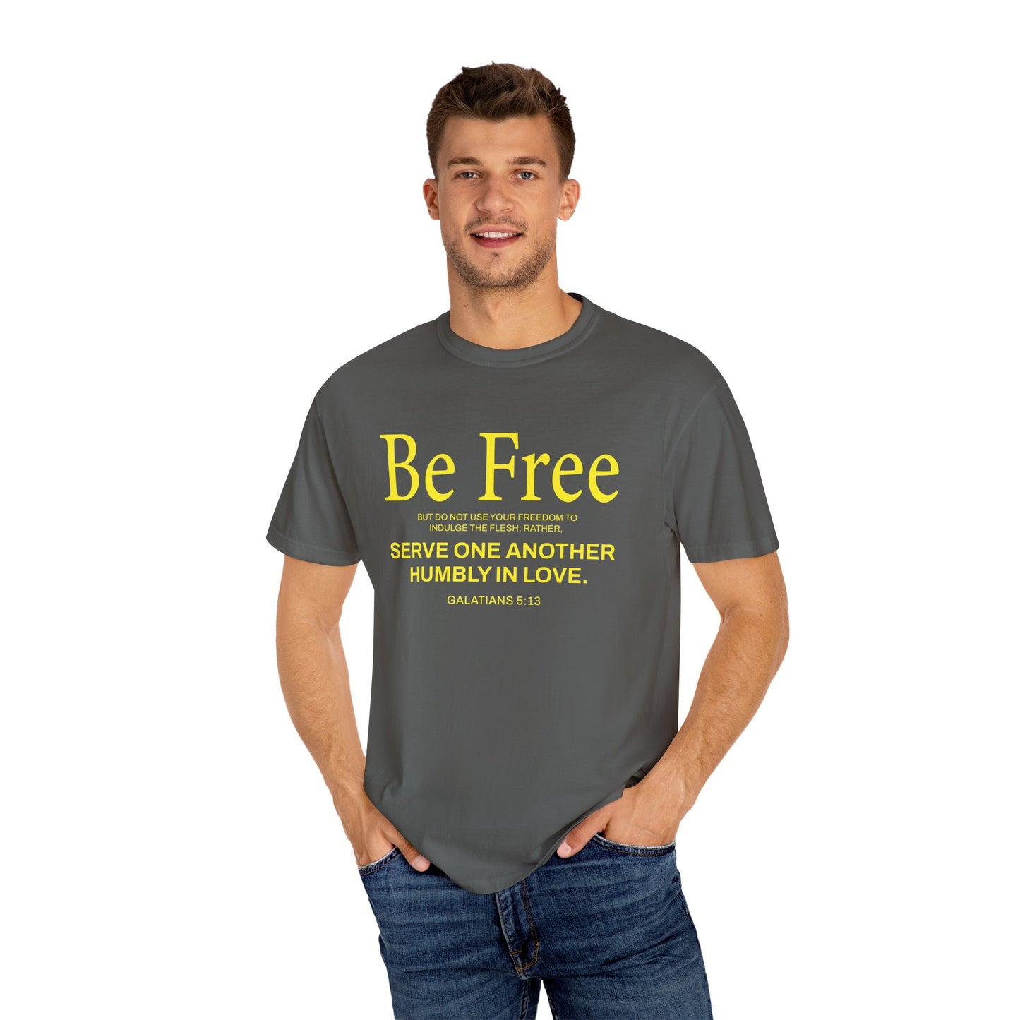 Be Free "Galatians 5:13" Yellow