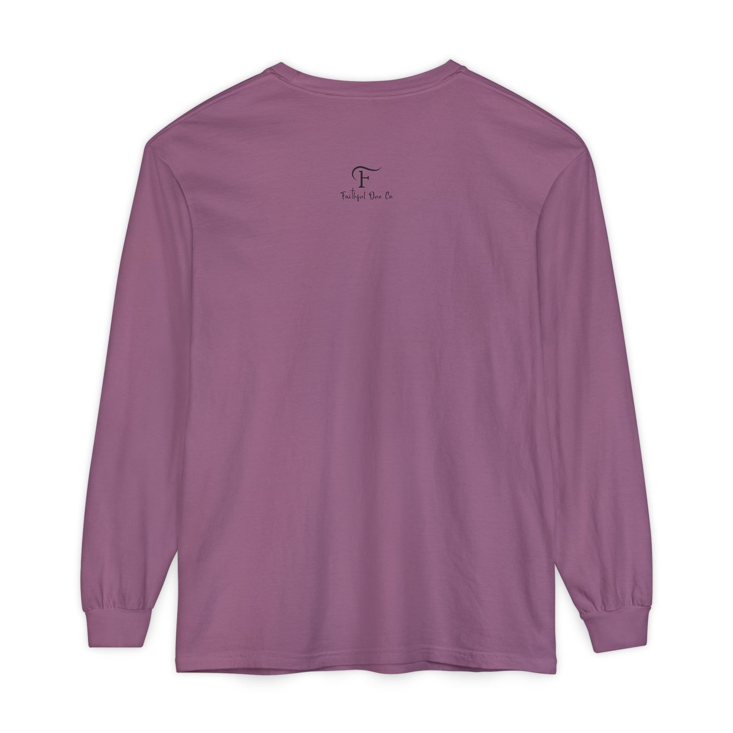Jeremiah 17:7 'Blessed Is the One Who Trusts in the Lord' 100% Cotton Red Letters Long Sleeve Tee