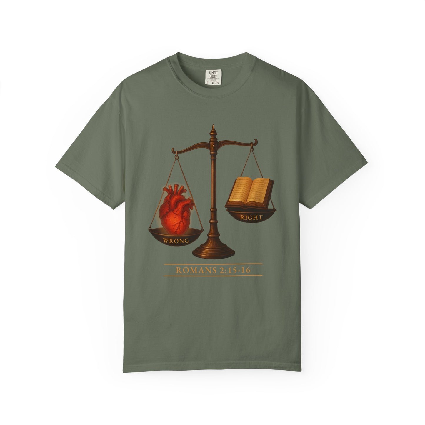 "Romans 2:15-16" 100% Cotton T-Shirt