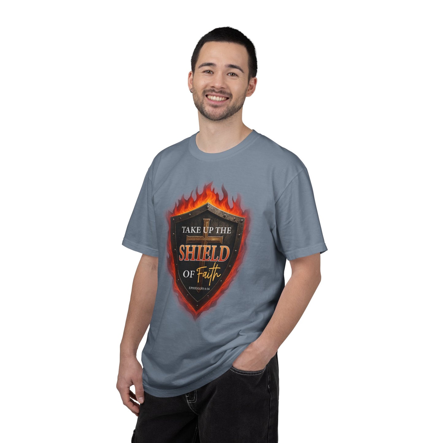 Take Up The Shield of Faith "Ephesians 6:16" 100% Cotton T-Shirt