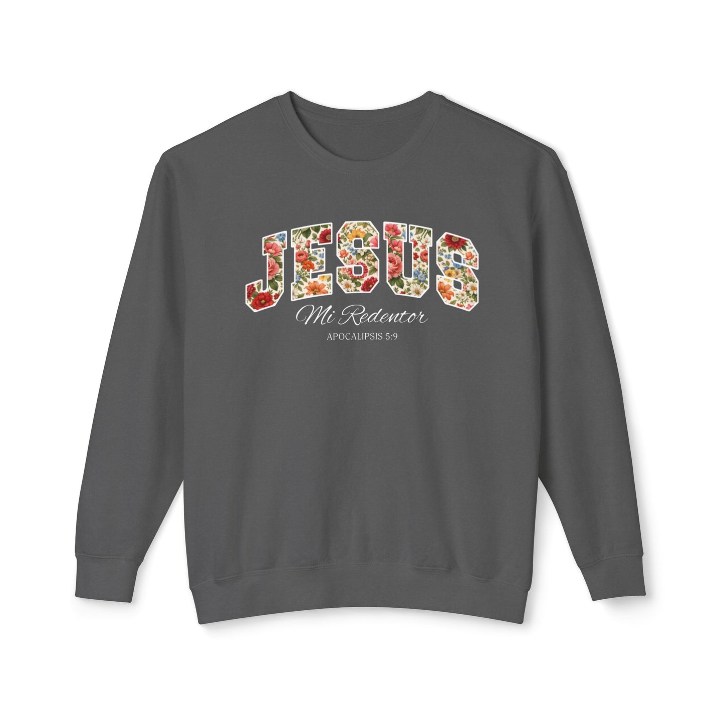 Jesus Mi Redentor Sweat-Shirt — Spanish Christian Faith Tee 100% Cotton
