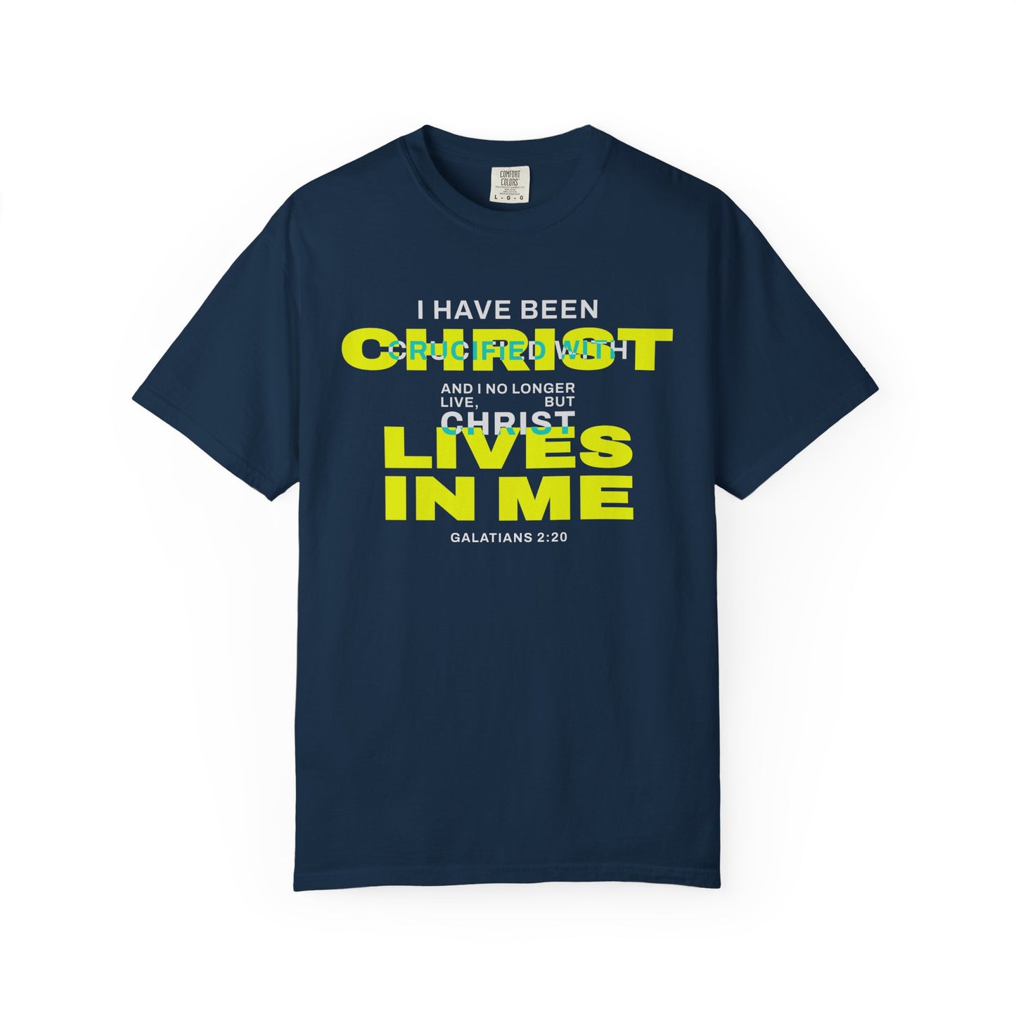 I have been Crucified with Christ "Galatians 2:20" YELLOW 100% Cotton T-Shirt