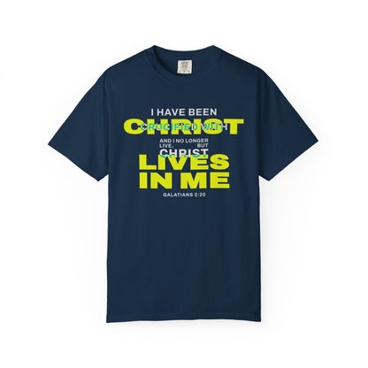 I have been Crucified with Christ "Galatians 2:20" YELLOW 100% Cotton T-Shirt