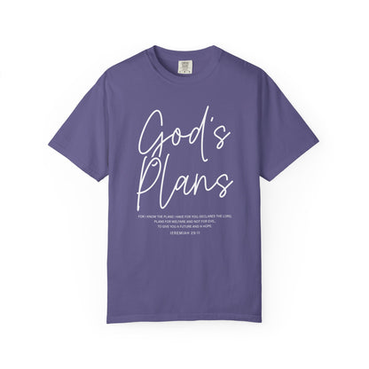 God's Plans Jeremiah 29:11 100% Cotton‑Shirt — Inspirational Faith Graphic T-shirt
