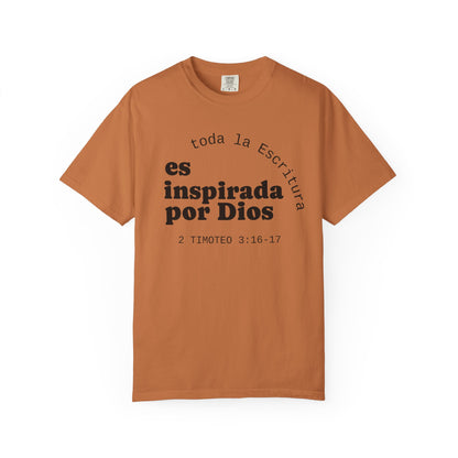 Toda la Escritura es inspirada por Dios  "2 Timoteo 3:16-17" 100% Cotton Shirt