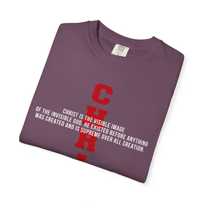 CHRIST the visible image of the invisible God Cotton T-shirt — Faith-Based Christian Tee
