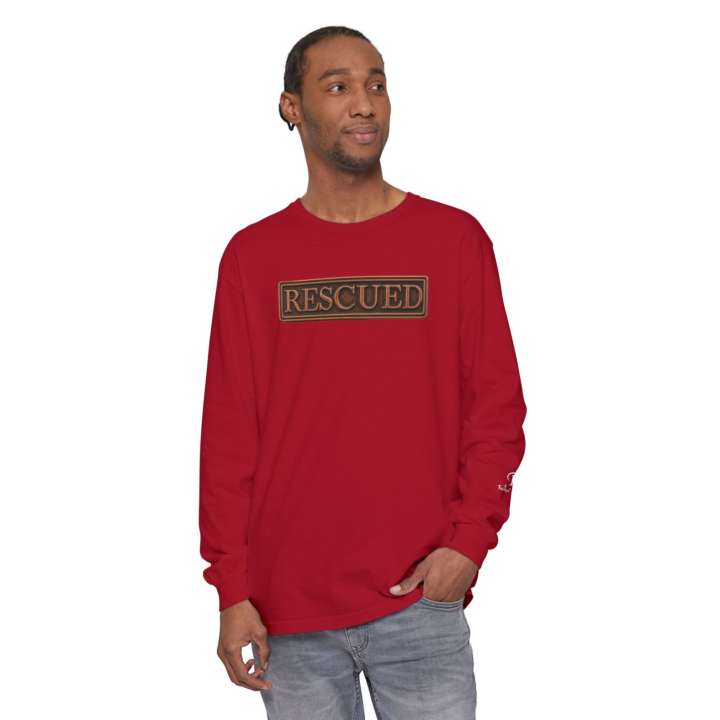 Rescued Colossians 1:13 Long Sleeve T-Shirt — 100% Cotton