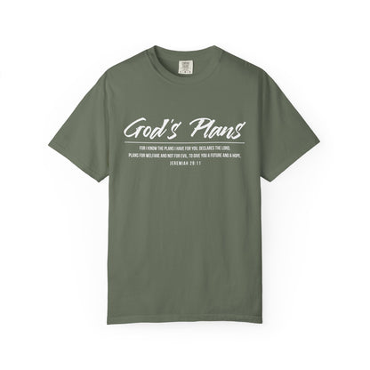 Jeremiah 29:11 'God's Plans 100% Cotton T-Shirt — Inspirational Faith Tee