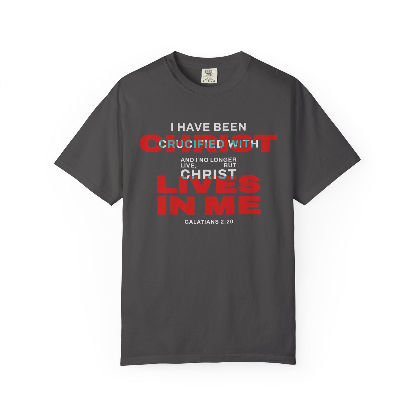 I have been Crucified with Christ "Galatians 2:20" RED 100% Cotton T-Shirt