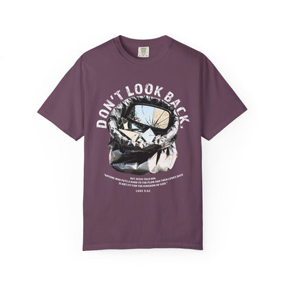 Don't Look Back Luke 9:62 T-Shirt — Inspirational Bible Verse Tee