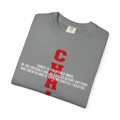 CHRIST the visible image of the invisible God Cotton T-shirt — Faith-Based Christian Tee