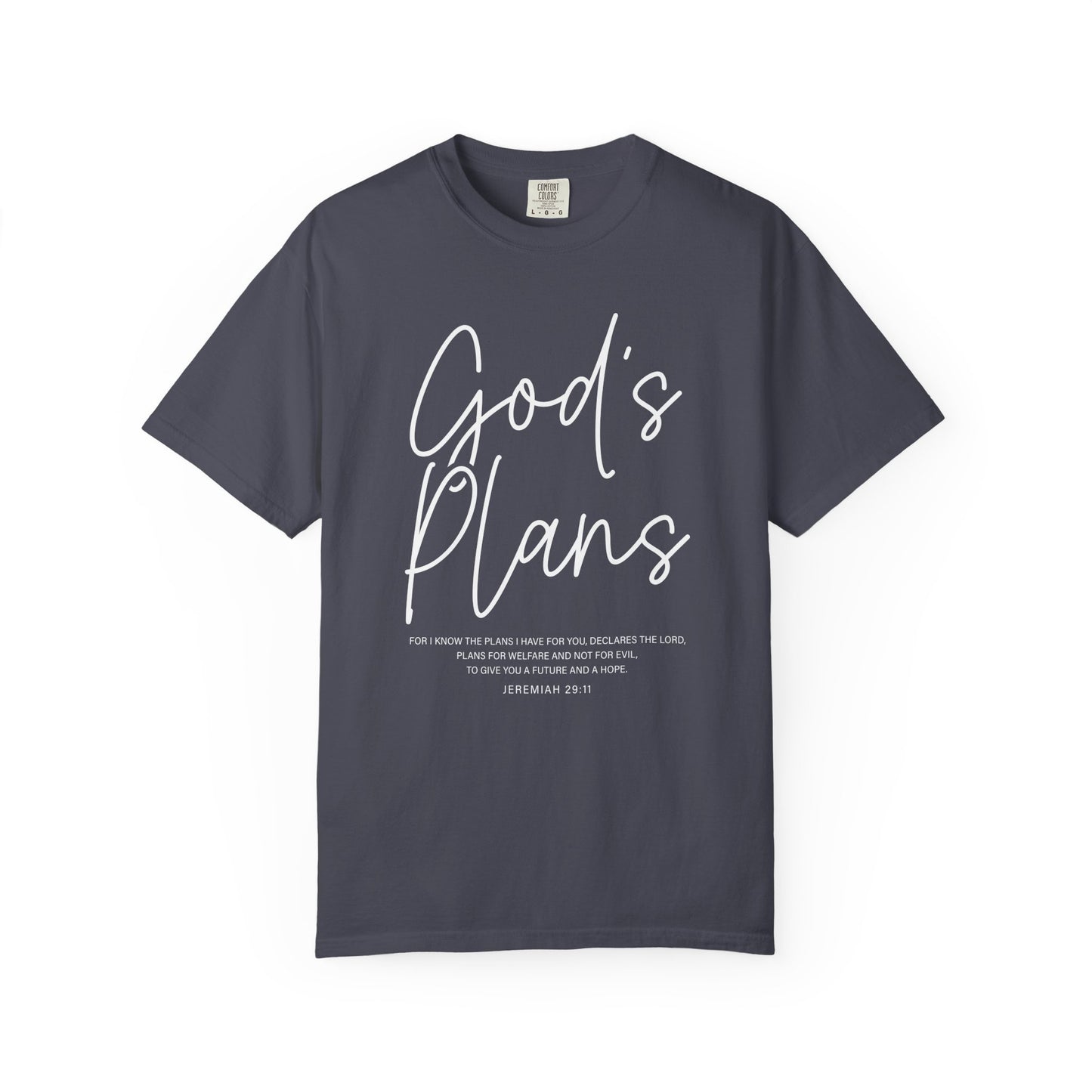 God's Plans Jeremiah 29:11 100% Cotton‑Shirt — Inspirational Faith Graphic T-shirt