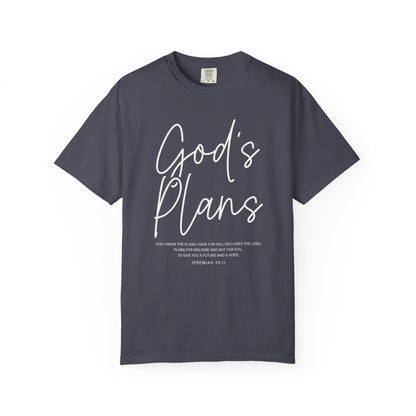 God's Plans Jeremiah 29:11 100% Cotton‑Shirt — Inspirational Faith Graphic T-shirt