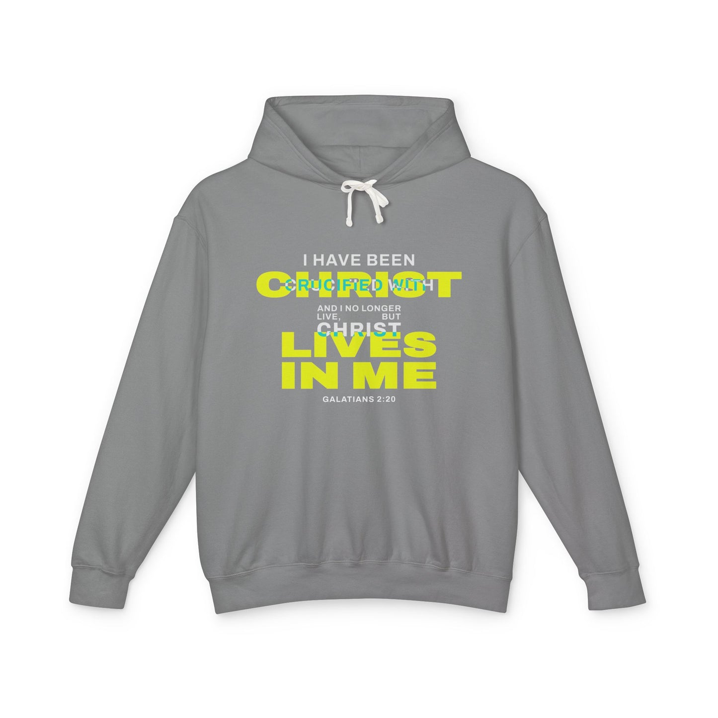 I have been Crucified with Christ "Galatians 2:20"  Yellow  Unisex 100% Cotton Hoodie