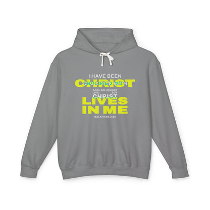 I have been Crucified with Christ "Galatians 2:20"  Yellow  Unisex 100% Cotton Hoodie