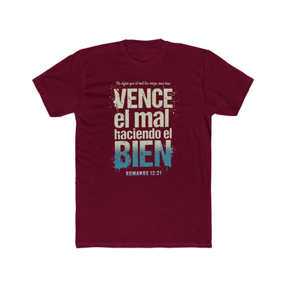 Spanish Scripture T-Shirt — "Vence el mal haciendo el bien" (Romans 12:21)