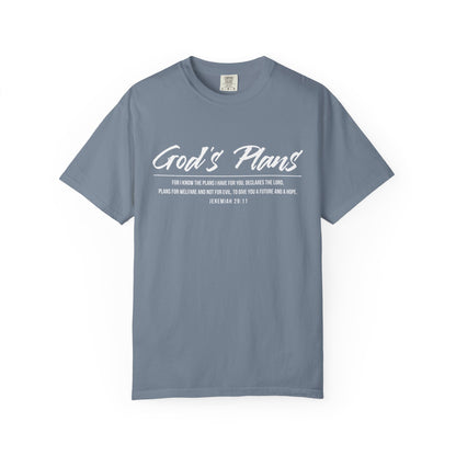 Jeremiah 29:11 'God's Plans 100% Cotton T-Shirt — Inspirational Faith Tee