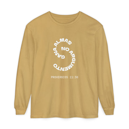 Proverbs 11:30 "Gana Almas" 100% Cotton Long Sleeve Tee