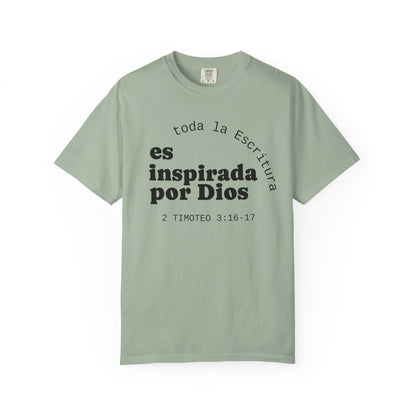 Toda la Escritura es inspirada por Dios  "2 Timoteo 3:16-17" 100% Cotton Shirt