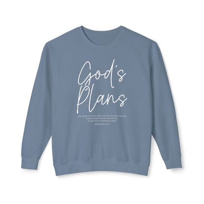 God's Plans Jeremiah 29:11 100% Cotton Sweatshirt