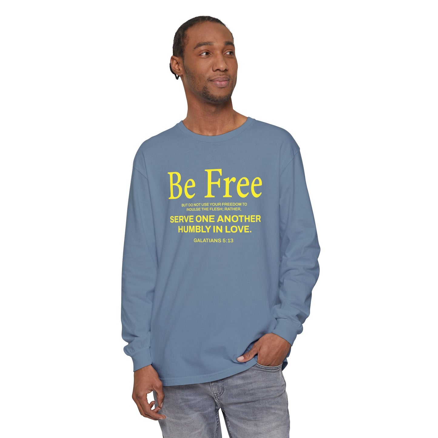 Be Free "Galatians 5:13" Yellow