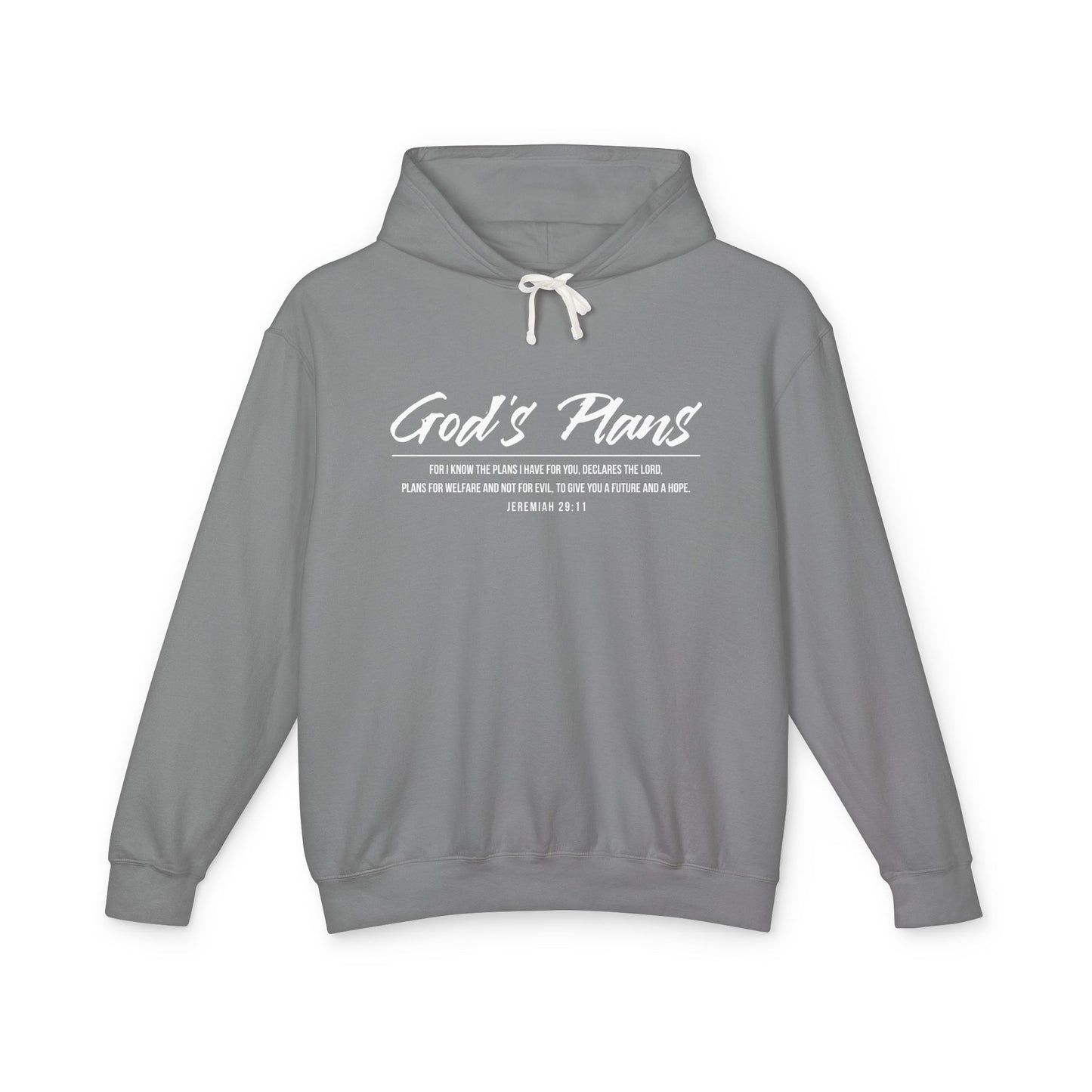 Jeremiah 29:11 "God's Plans" Hoodie — Inspirational Faith Pullover