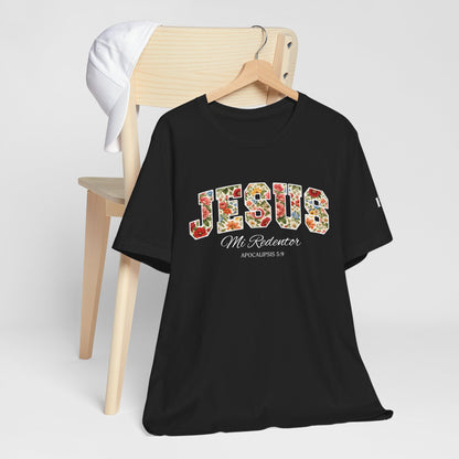 Jesus Mi Redentor Floral Graphic Tee