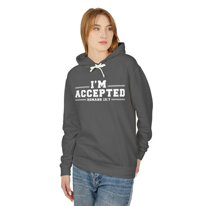 I'm Accepted — Romans 15:7 Graphic Hoodie 100% Cotton
