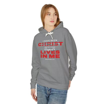 I have been Crucified with Christ "Galatians 2:20"  Red Unisex 100% Cotton Hoodie