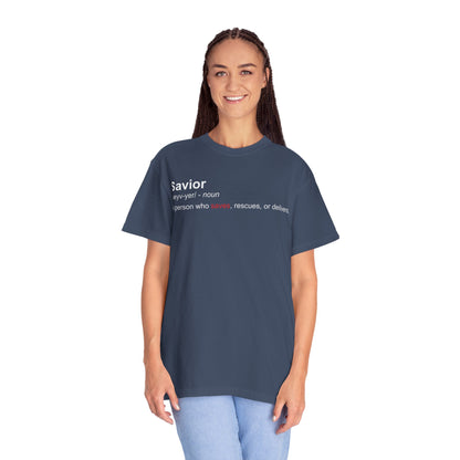 Savior Definition T-Shirt — 'Savior' Dictionary-Style Graphic Tee
