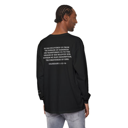 Rescued Colossians 1:13 Long Sleeve T-Shirt — 100% Cotton
