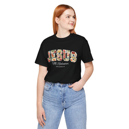Jesus Mi Redentor Floral Graphic Tee
