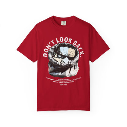 Don't Look Back Luke 9:62 T-Shirt — Inspirational Bible Verse Tee