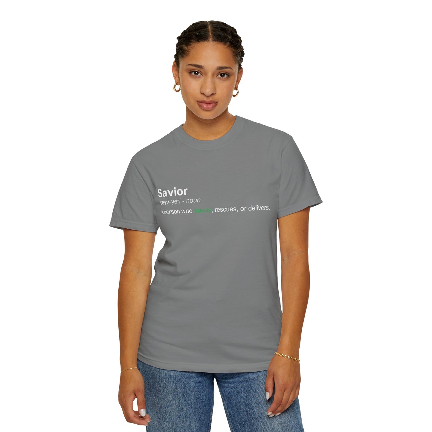 Savior Definition T-Shirt 100% cotton