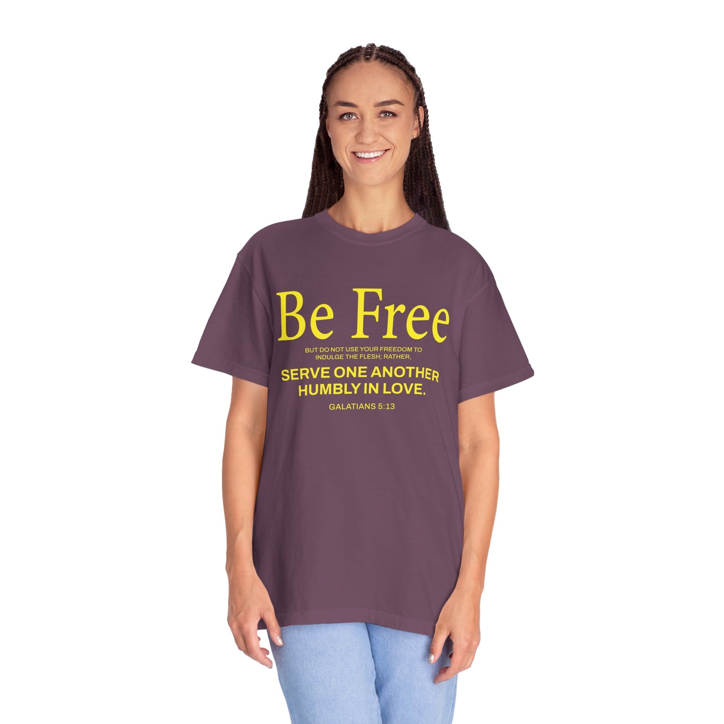 Be Free "Galatians 5:13" Yellow