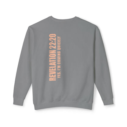 Revelation 22:20 Cotton Crewneck Sweatshirt — Bible Verse Christian Pullover