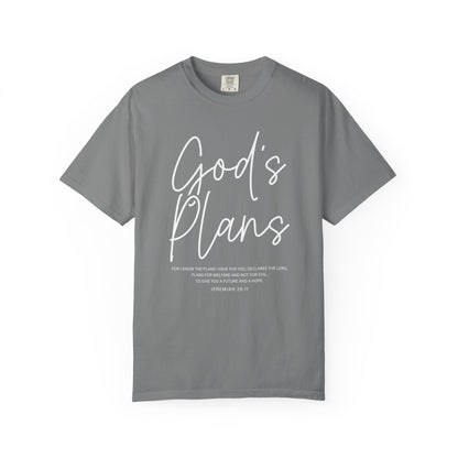 God's Plans Jeremiah 29:11 100% Cotton‑Shirt — Inspirational Faith Graphic T-shirt